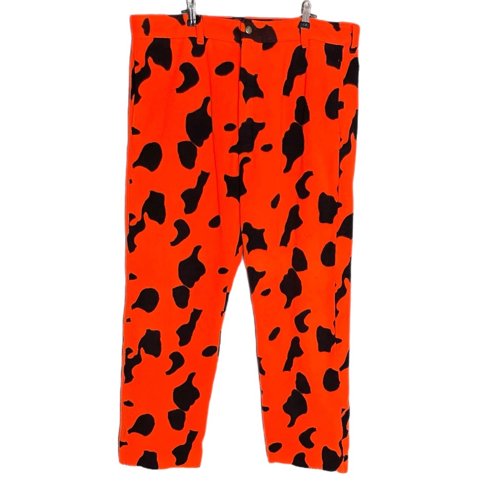 Cabelas Whitetail VTG Fleece Pants Winter Hunting Camo Orange Men’s L/ 37 Waist